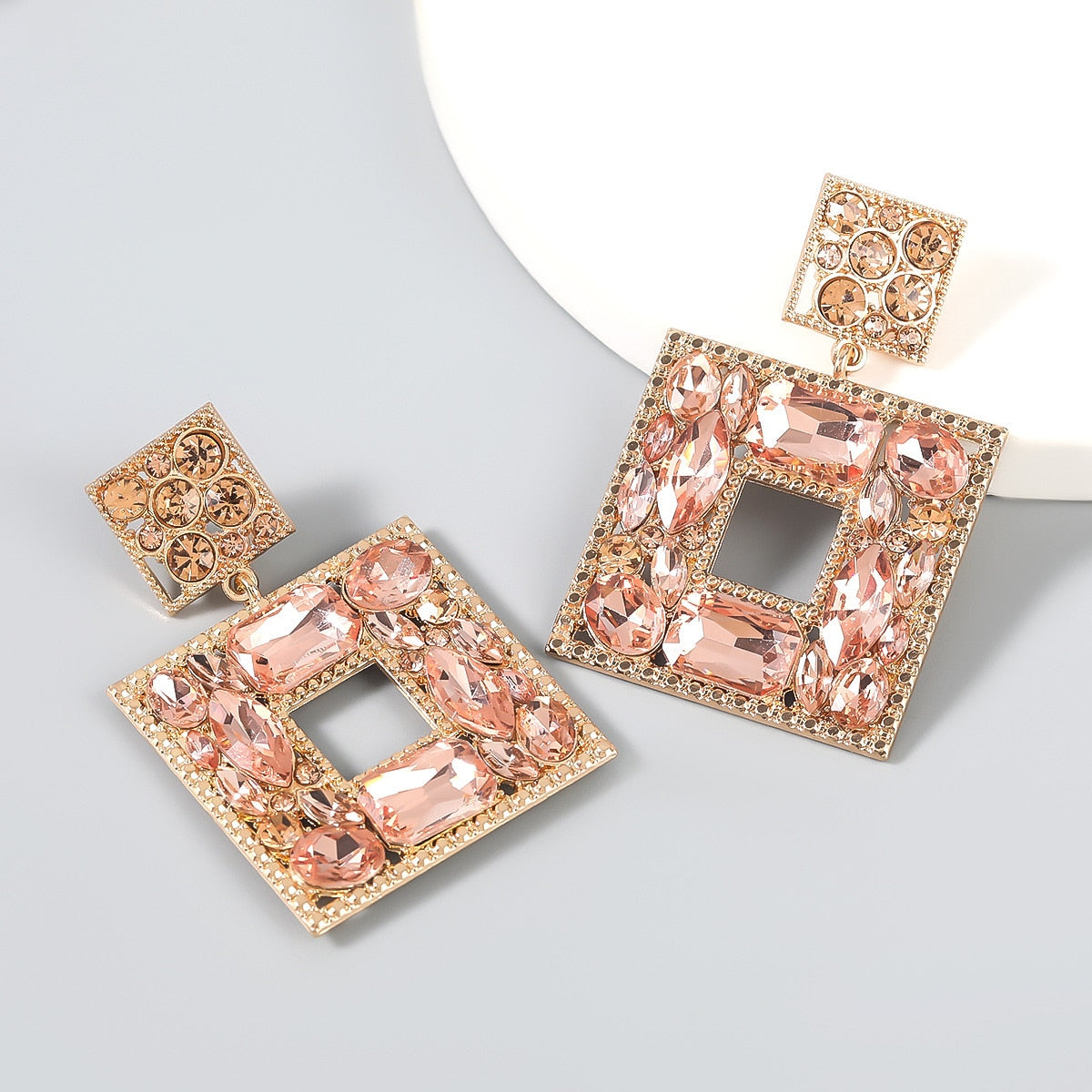 Crystal Statement Drop Earrings
