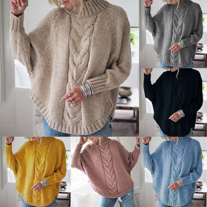 Relaxed Batwing Knit Sweater