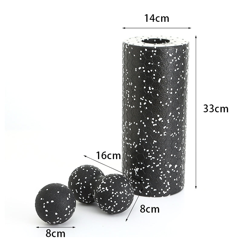 Foam Roller & Massage Ball Set