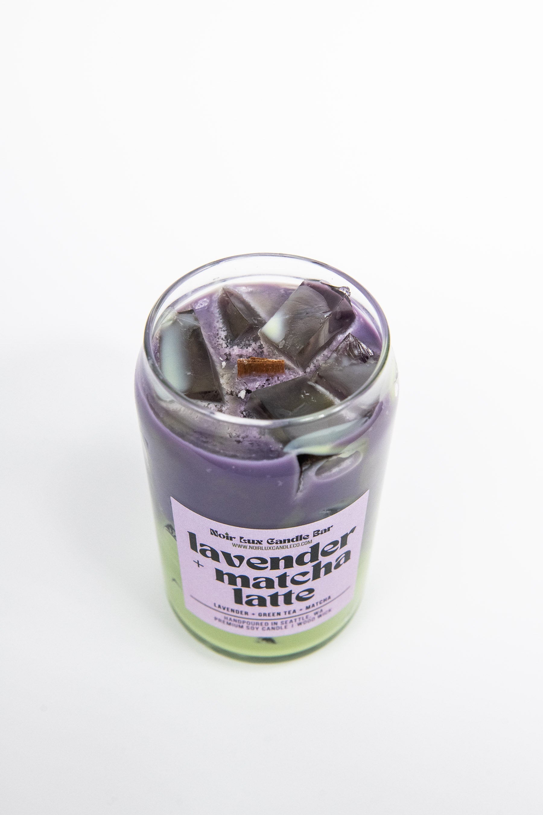 Iced Lavender Matcha Latte Coffee Candle