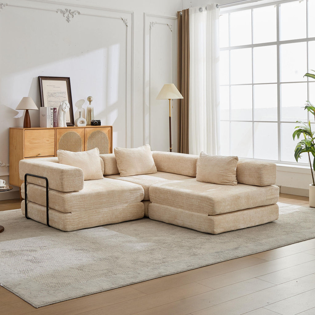 Convertible Floor Sofa Bed with Modular Design - Multiple Colors
