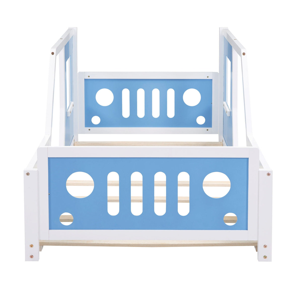 Classic Car Shaped Platform Bed with Wheels - Twin or Full Size