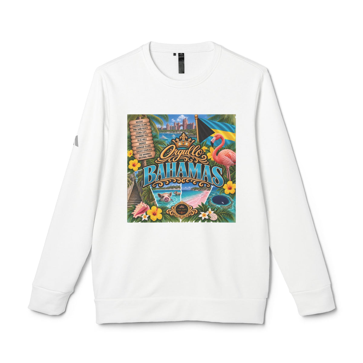 Orgullo Bahamas — Raíces Unidas Collection adidas Fleece Crewneck Sweatshirt