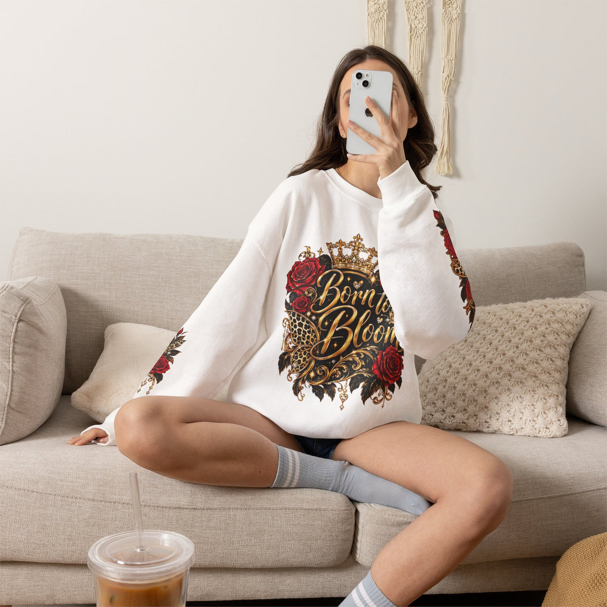 Born to Bloom – Reimagined Edition | Unisex Heavy Blend™ Crewneck Sweatshirt
