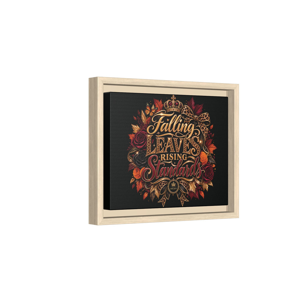 Falling Leaves, Rising Standards | Matte Canvas, Framed (Multi-color)