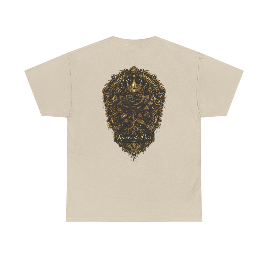 Raices de Oro T-Shirt —Crown Emblem Graphic Tee