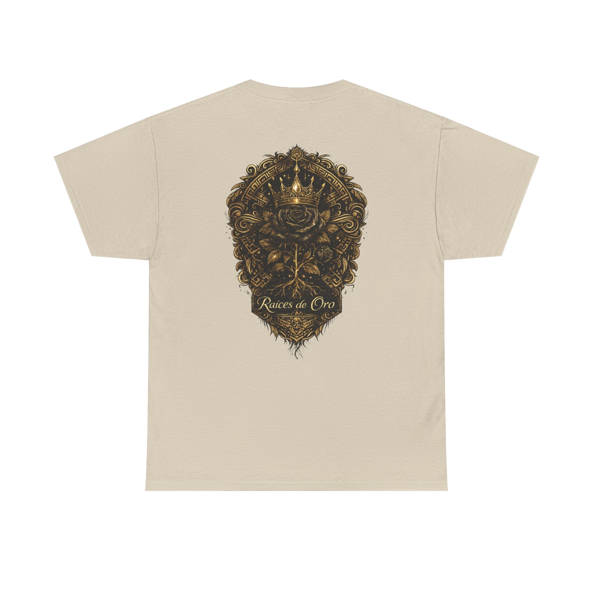 Raices de Oro T-Shirt —Crown Emblem Graphic Tee