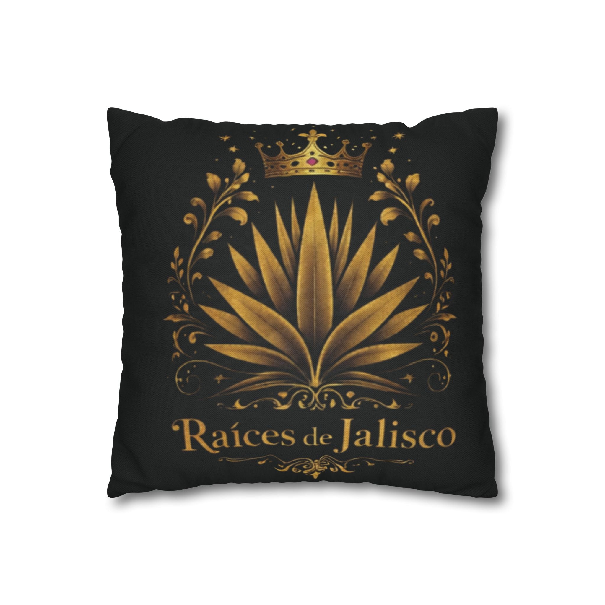 Raices de Jalisco-Gold Agave Decorative Pillow cover