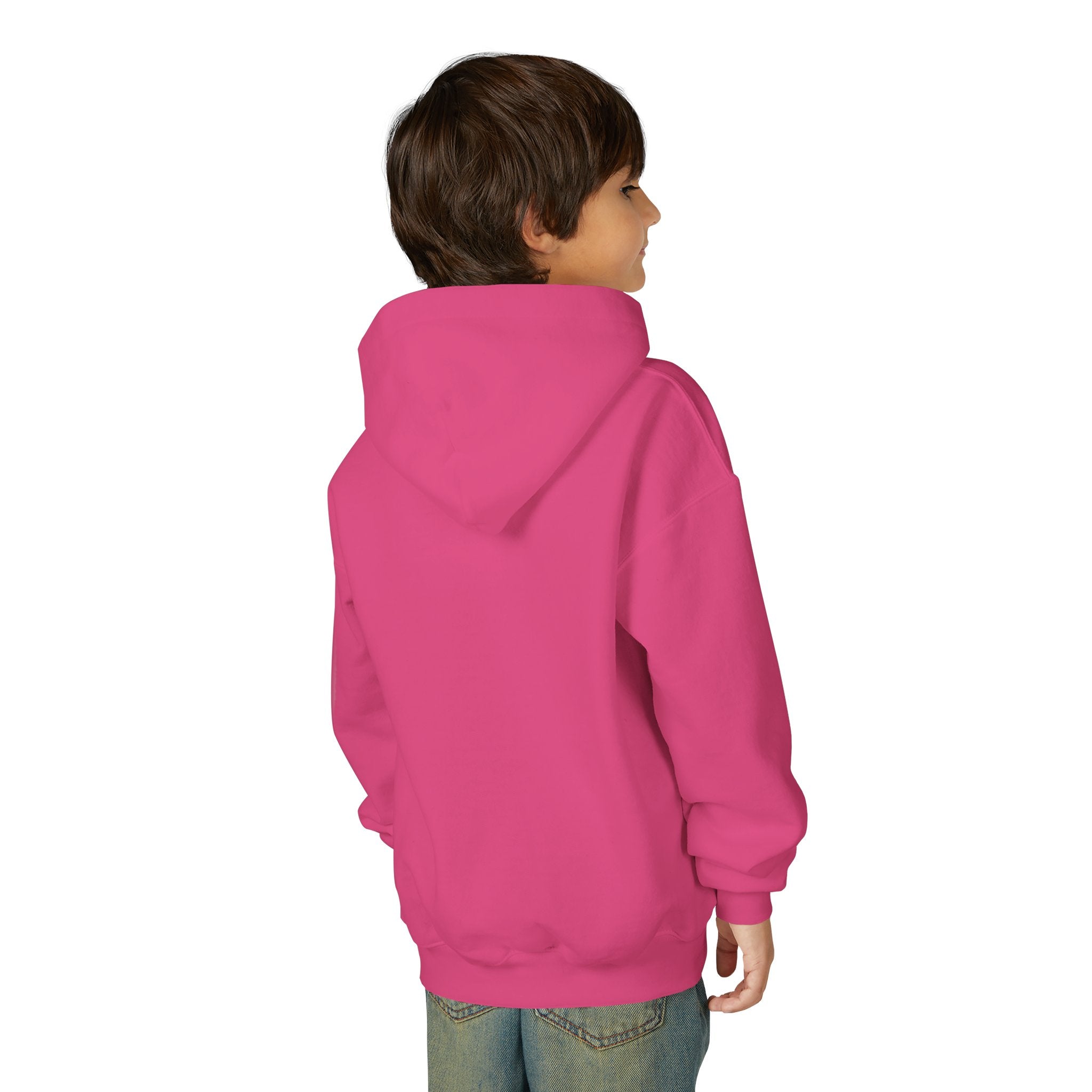 Youth Hoodie — 'Born Wild Raised Royal' Crowned Jaguar Graphic