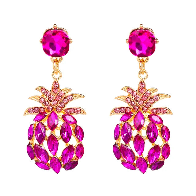 Crystal Drop Statement Earrings