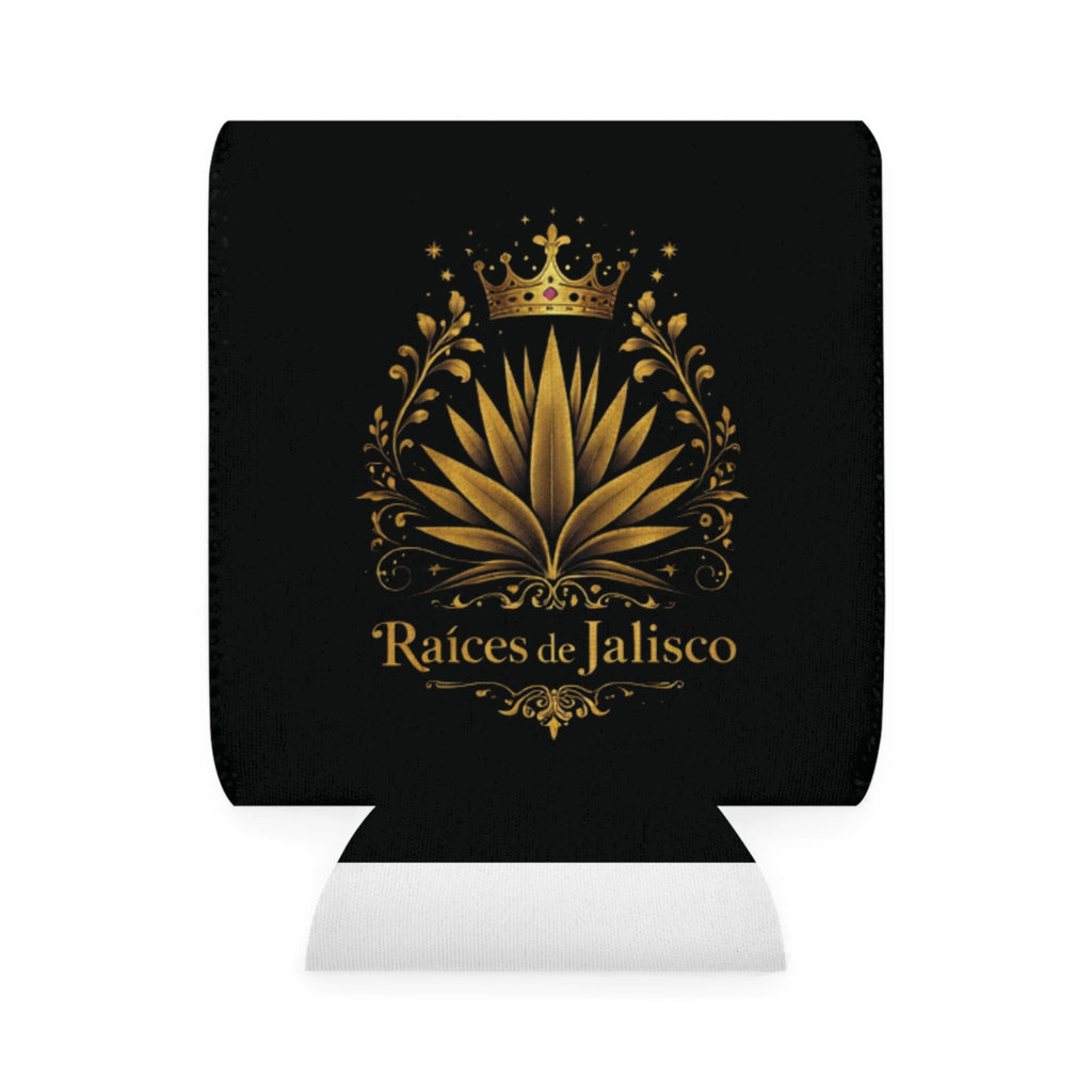Can Cooler — Raíces de Jalisco Gold Agave Crown Design