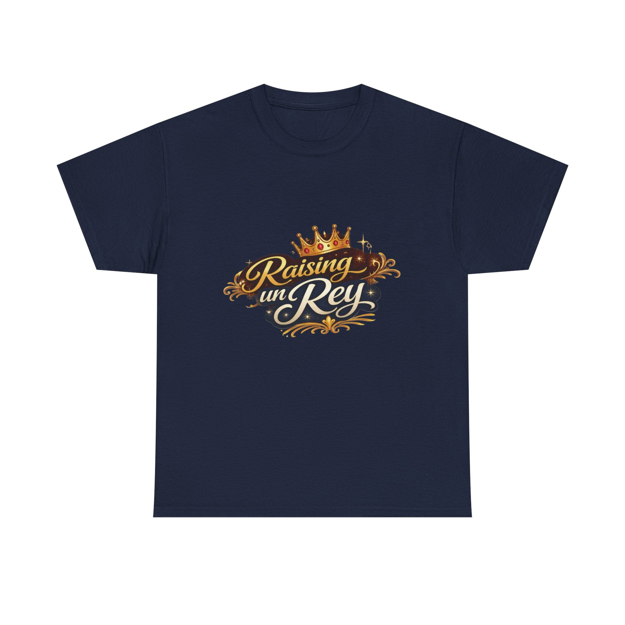 Raising un Rey T-Shirt — King Crown Vintage Script Tee for Mom & Son