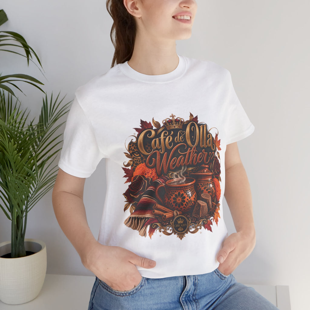 Café de Olla Weather Sweatshirt | Mexican Fall | Chicaify Short Sleeve Tee