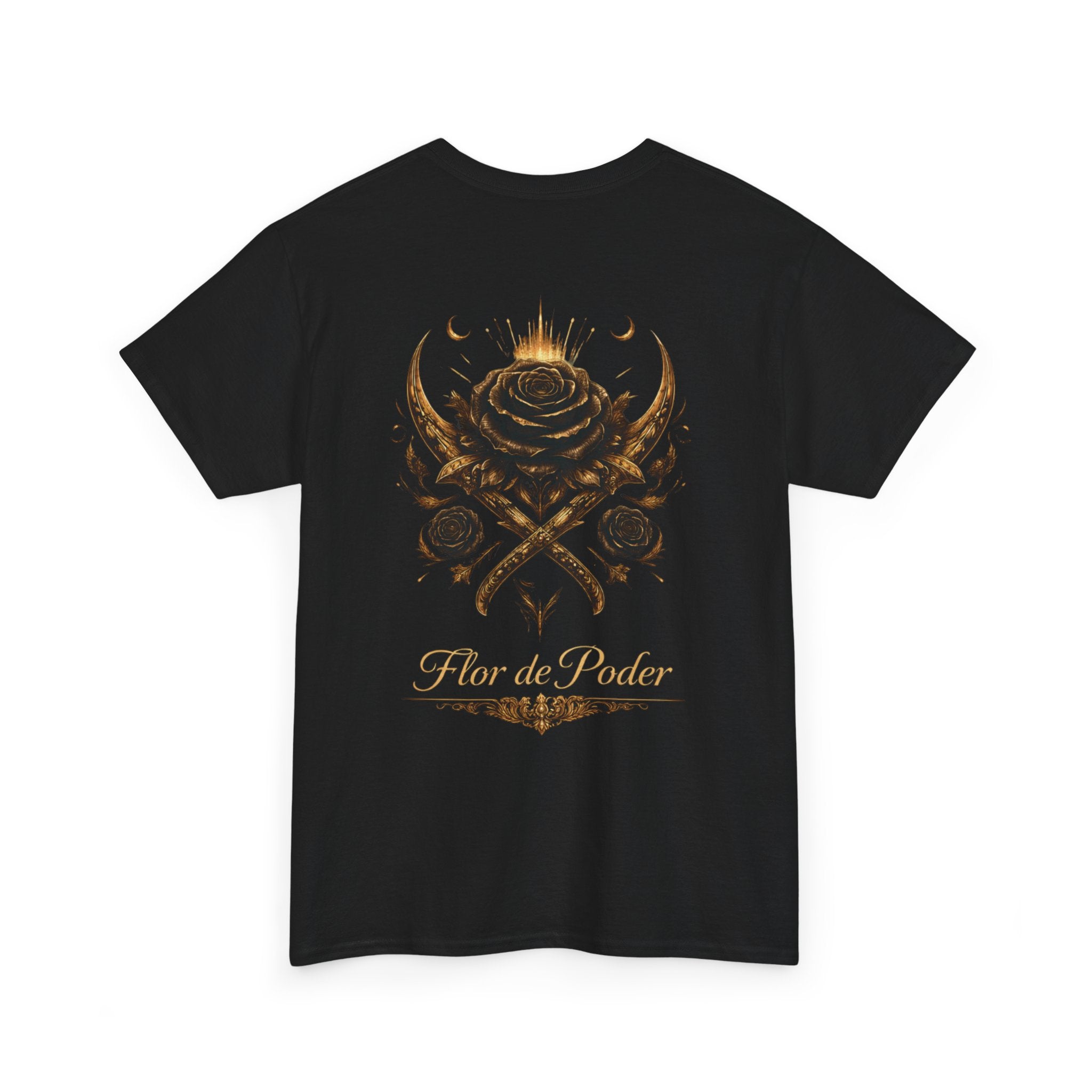 Flor de Poder Rose T‑Shirt — Rose Crest Graphic Tee