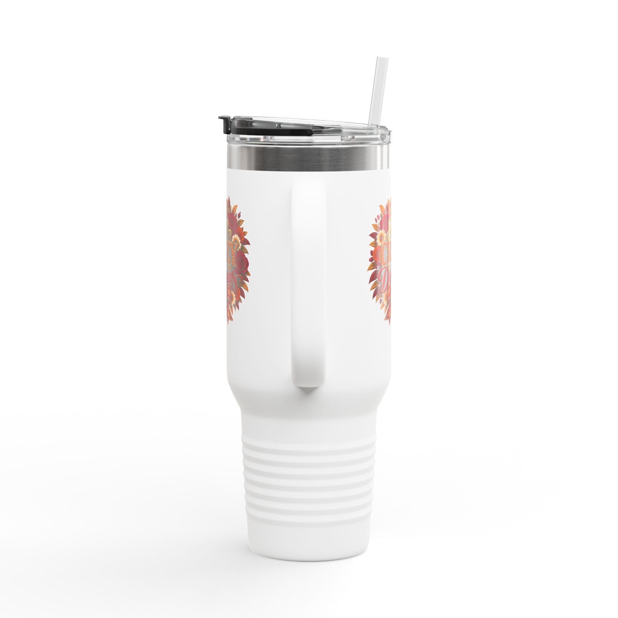 40oz Insulated Travel Mug — Too Crazy Para Tus Dramas – Charro-Inspired Edition