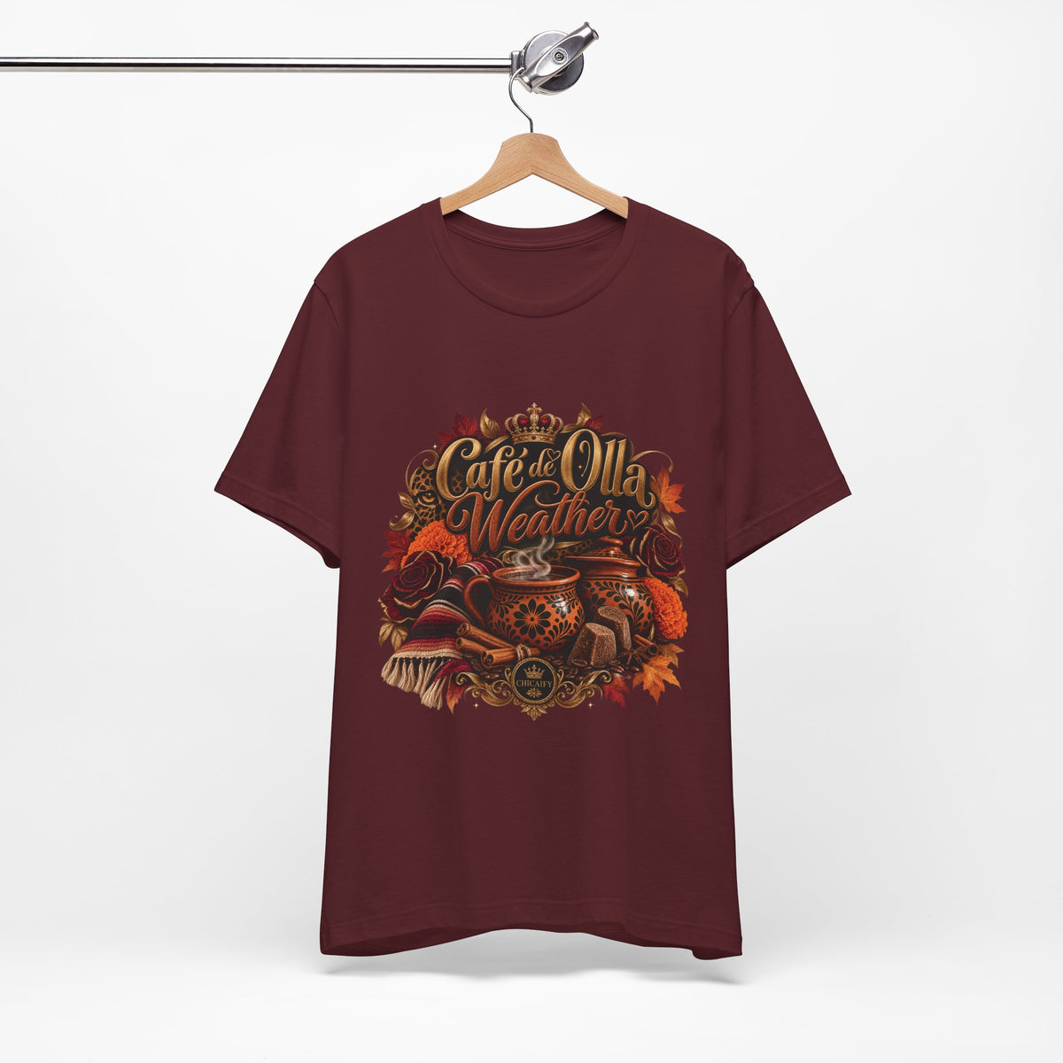 Café de Olla Weather Sweatshirt | Mexican Fall | Chicaify Short Sleeve Tee