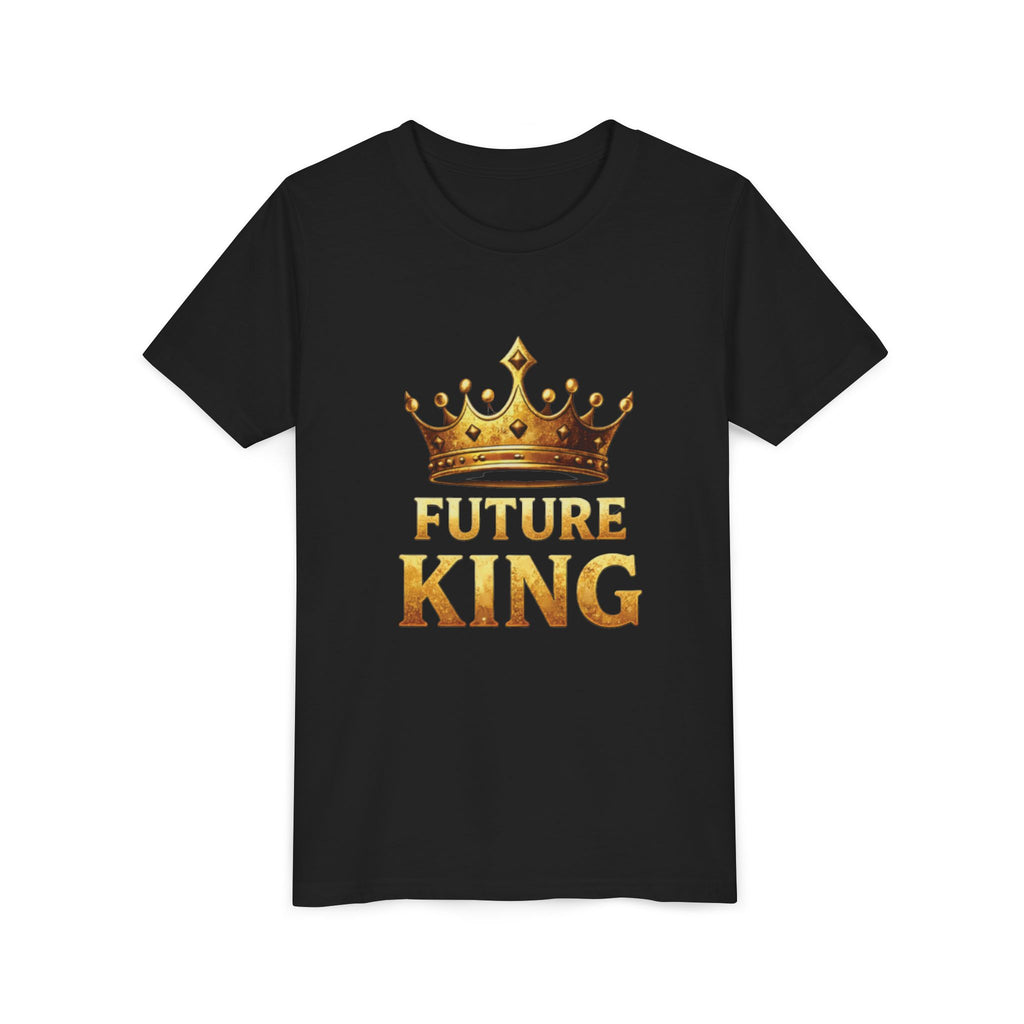 Youth Tee - "Future King" Gold Crown Graphic