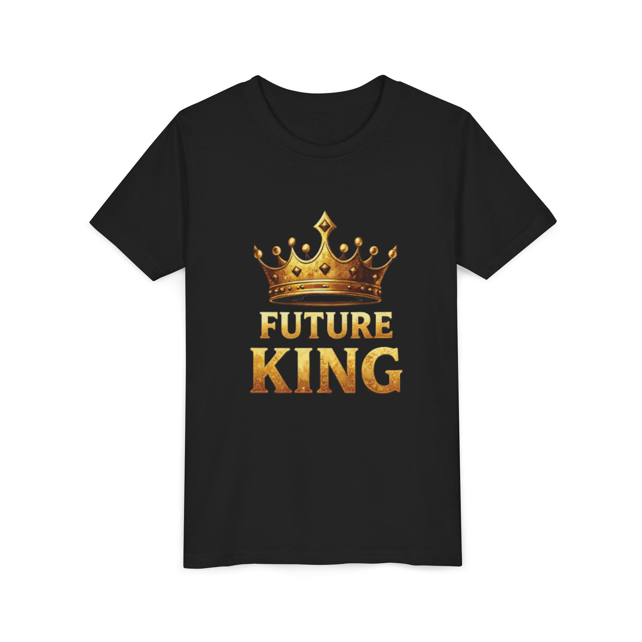 Youth Tee - "Future King" Gold Crown Graphic