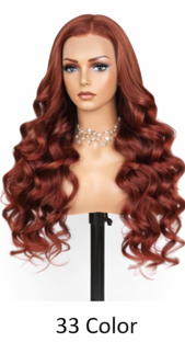 Black 24' Bomb Funmi Curly 6 Inch Deep Part Hairline Thick Layered Bouncy Glueless Pre-Cut Lace Wig