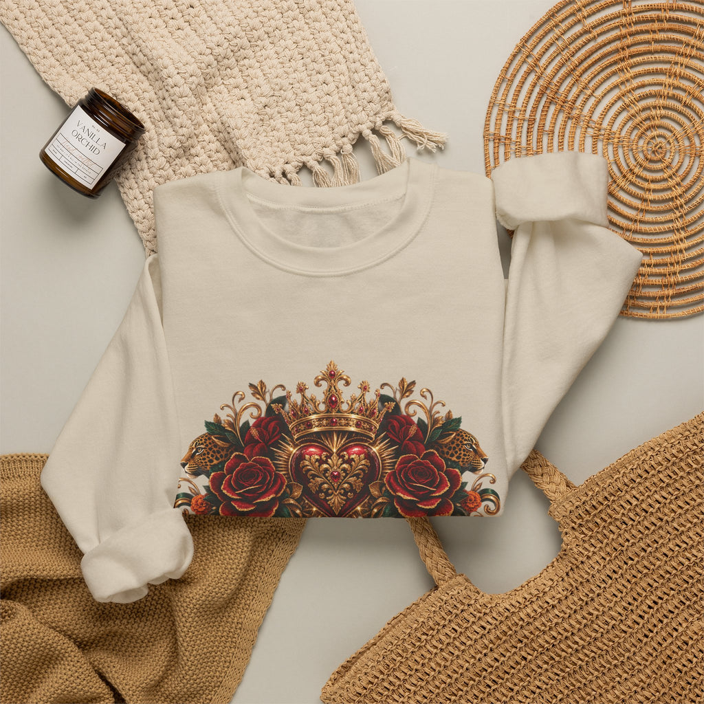 Patrona | Crowned in Power – Chicaify Collection | Unisex Heavy Blend™ Crewneck Sweatshirt