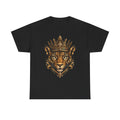 Golden Jaguar Crown T-Shirt | Regal Animal Queen Graphic Tee