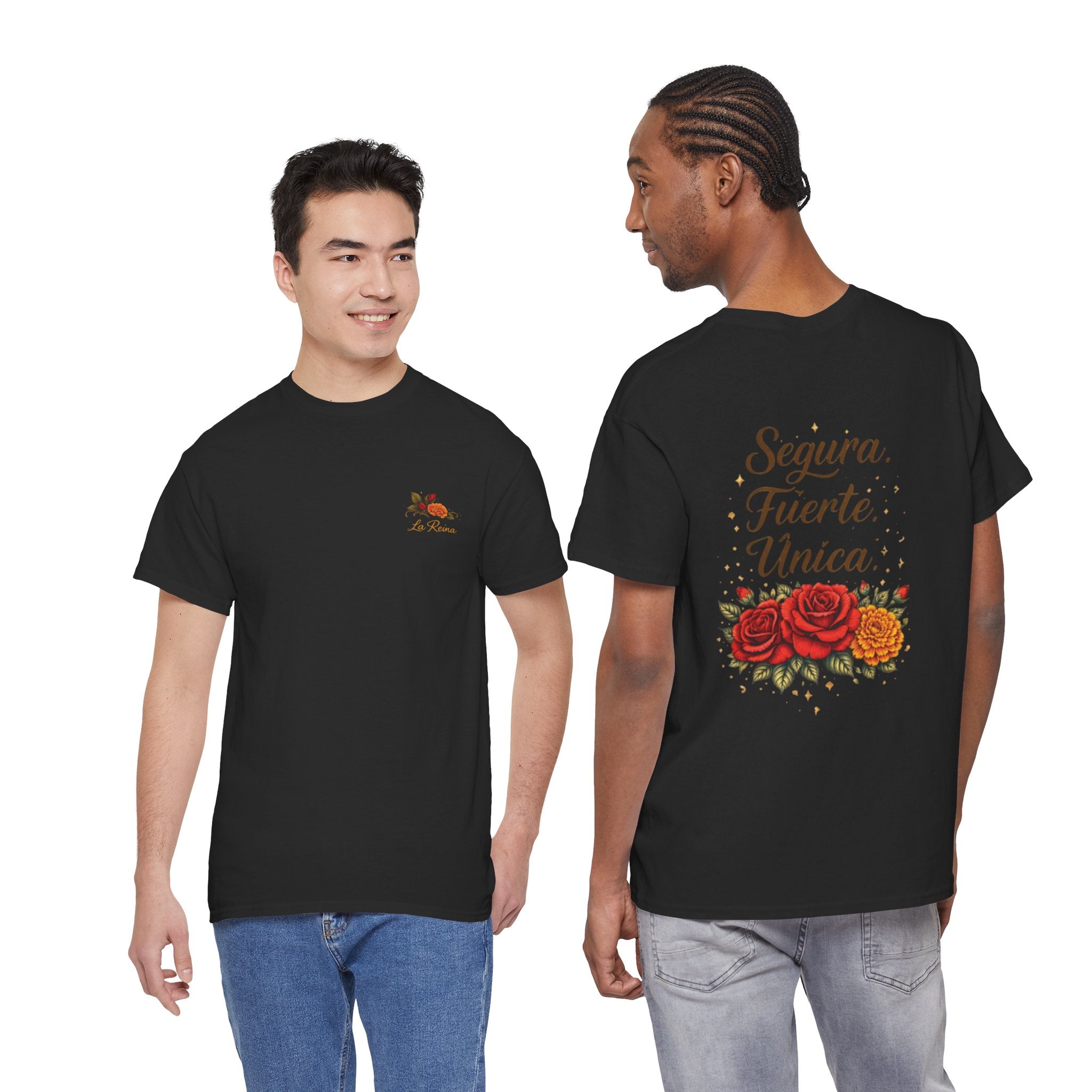 T-Shirt — “Segura. Fuerte. Única.” Floral Tee