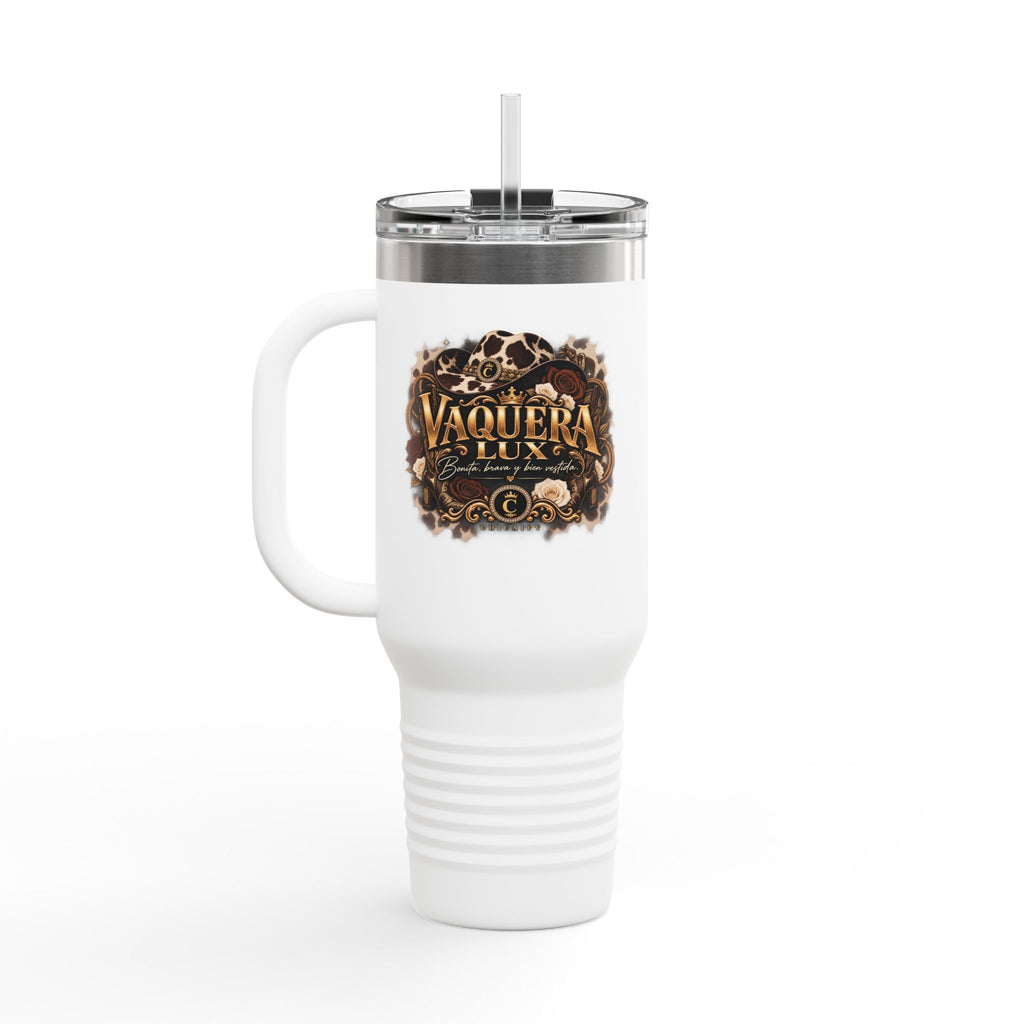 IVaquera Lux – Bonita, Brava y Bien Vestida | nsulated Travel Mug, 40oz