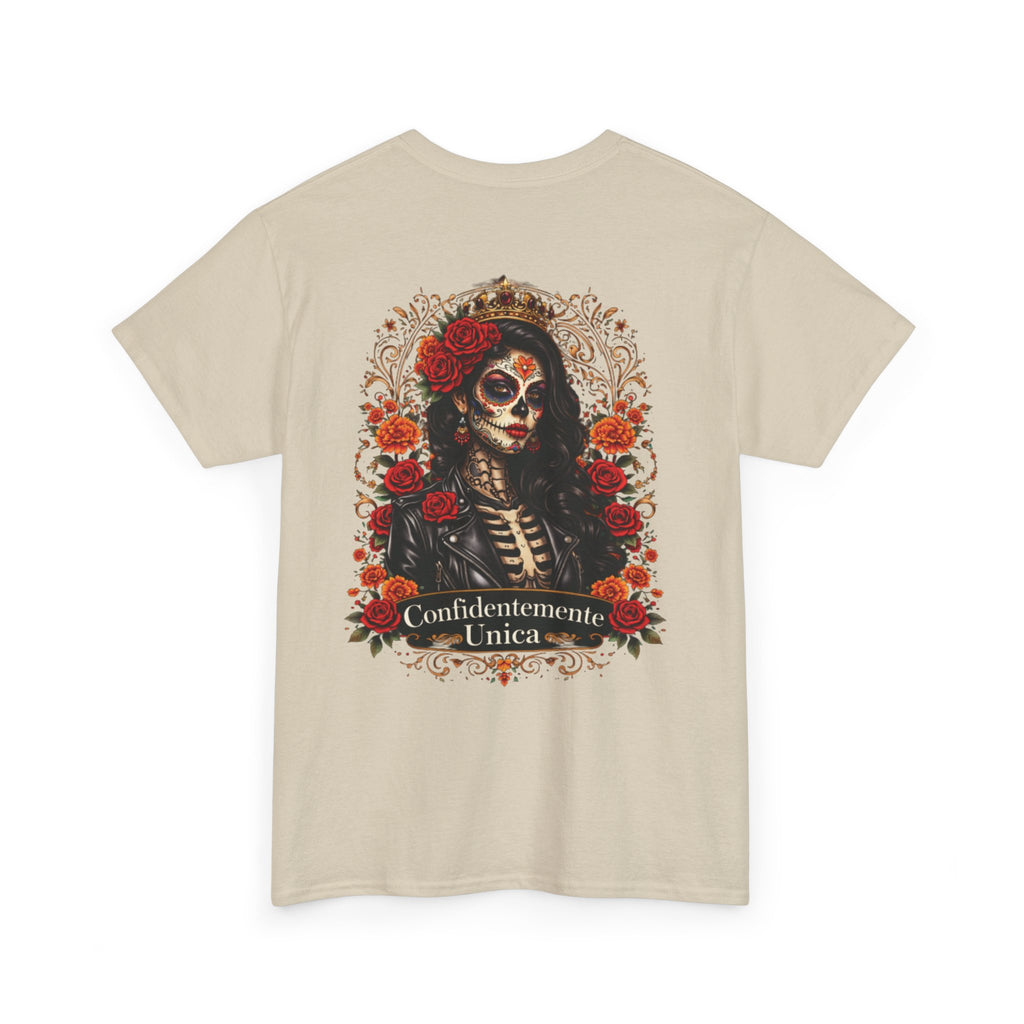 "Confidentemente Única" Floral Graphic T‑Shirt