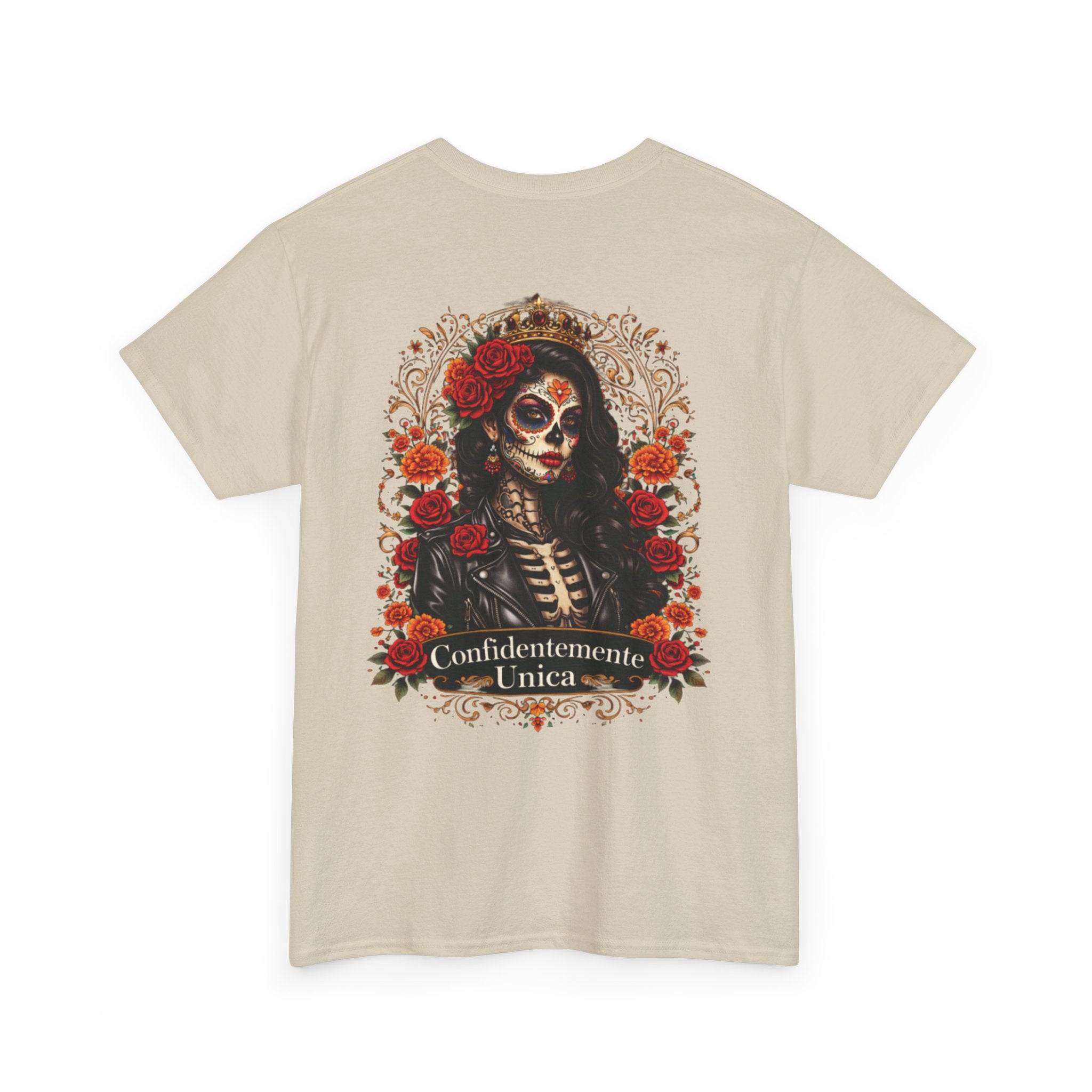 "Confidentemente Única" Floral Graphic T‑Shirt