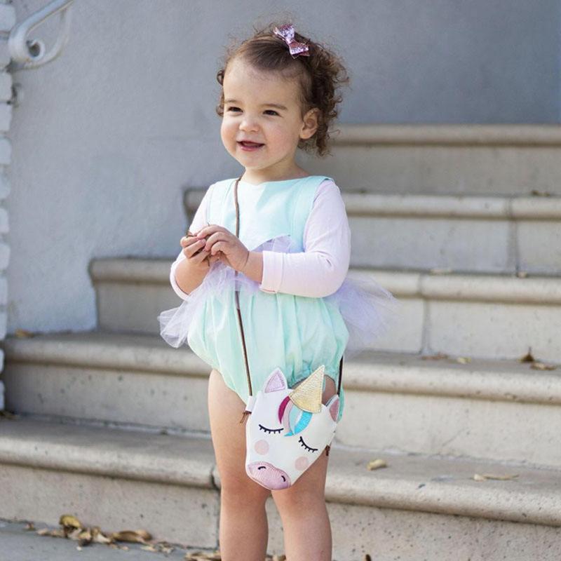 Cute Cartoon Animal Horse Leather Shoulder Bag Coin Purse Messenger Bag Babies Girls Kids Gift Mother Baby Diaper Bags Outdoor
