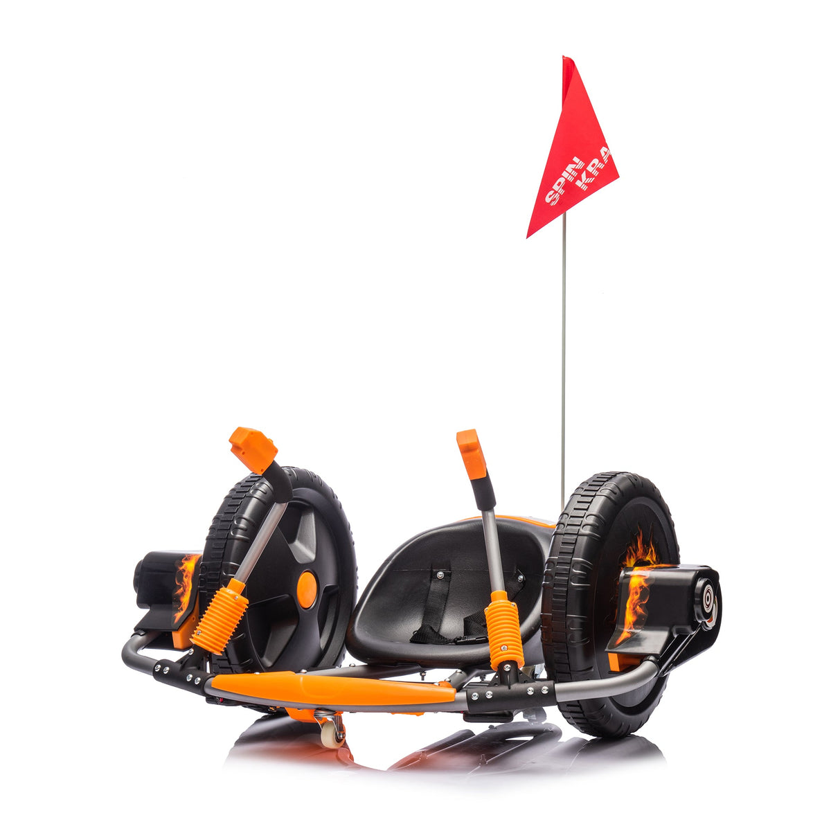 12V Kids' Electric Spin Ride-On Toy | Orange