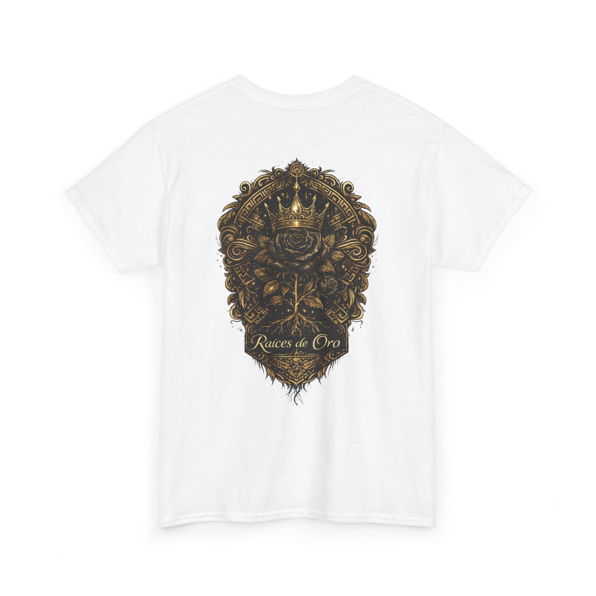 Raices de Oro T-Shirt —Crown Emblem Graphic Tee