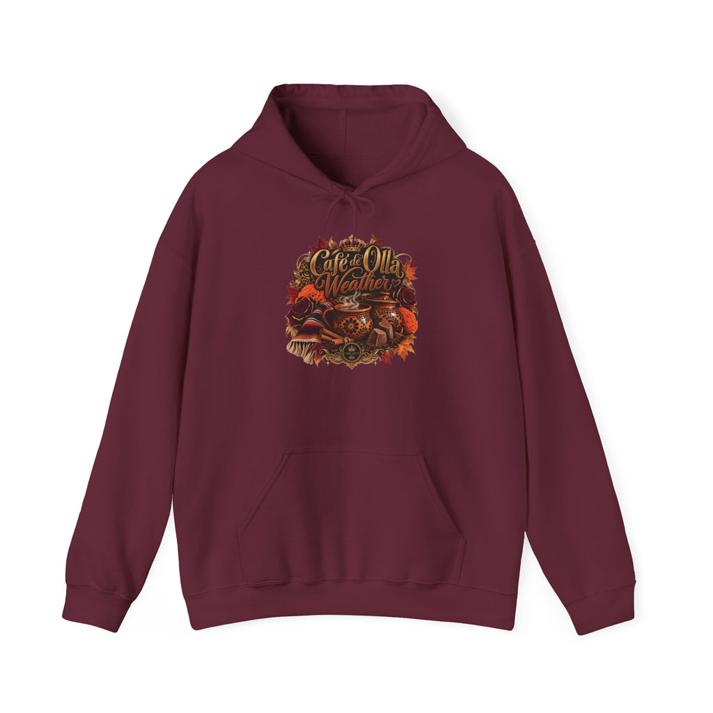 Café de Olla Weather Sweatshirt | Mexican Fall | Chicaify Heavy Blend™ Hooded Sweatshirt