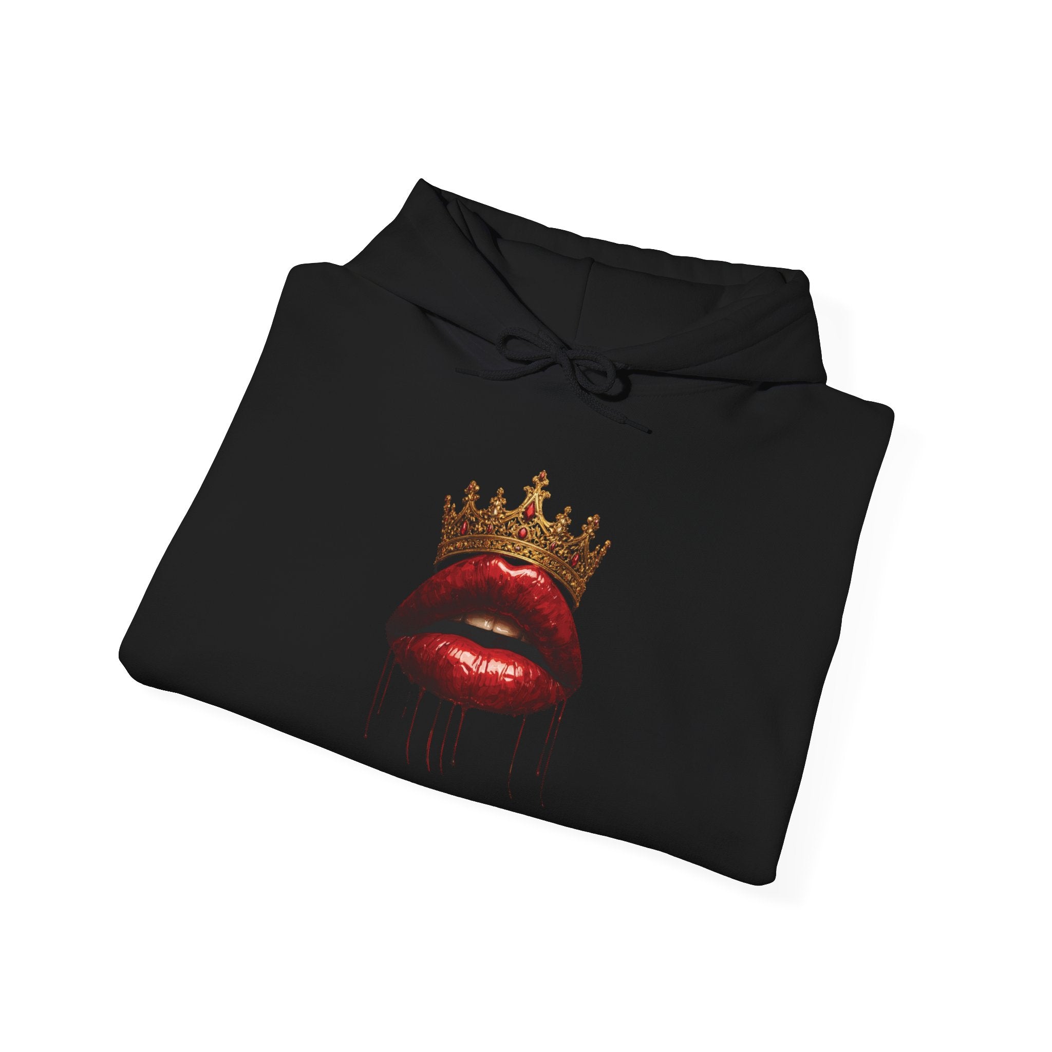 Crowned Lips Graphic Hooded Sweatshirt