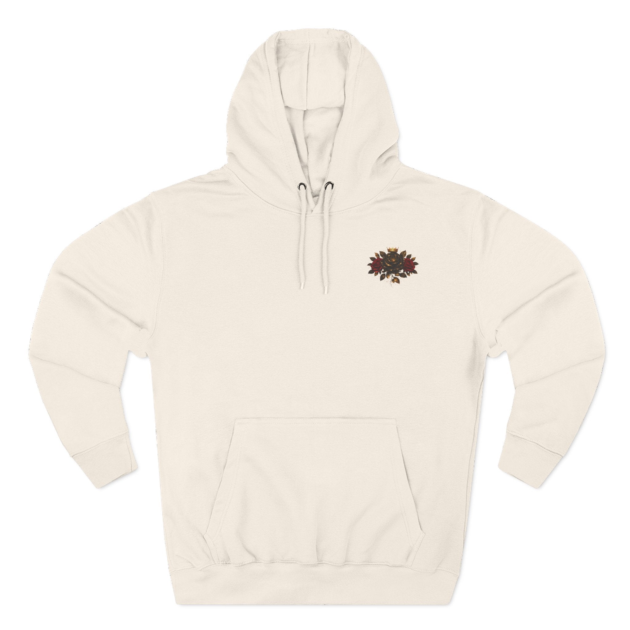 Born to Bloom Hoodie — Rose Crown Floral Fleece Pullover