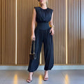 Printed Wide-Leg Jumpsuit