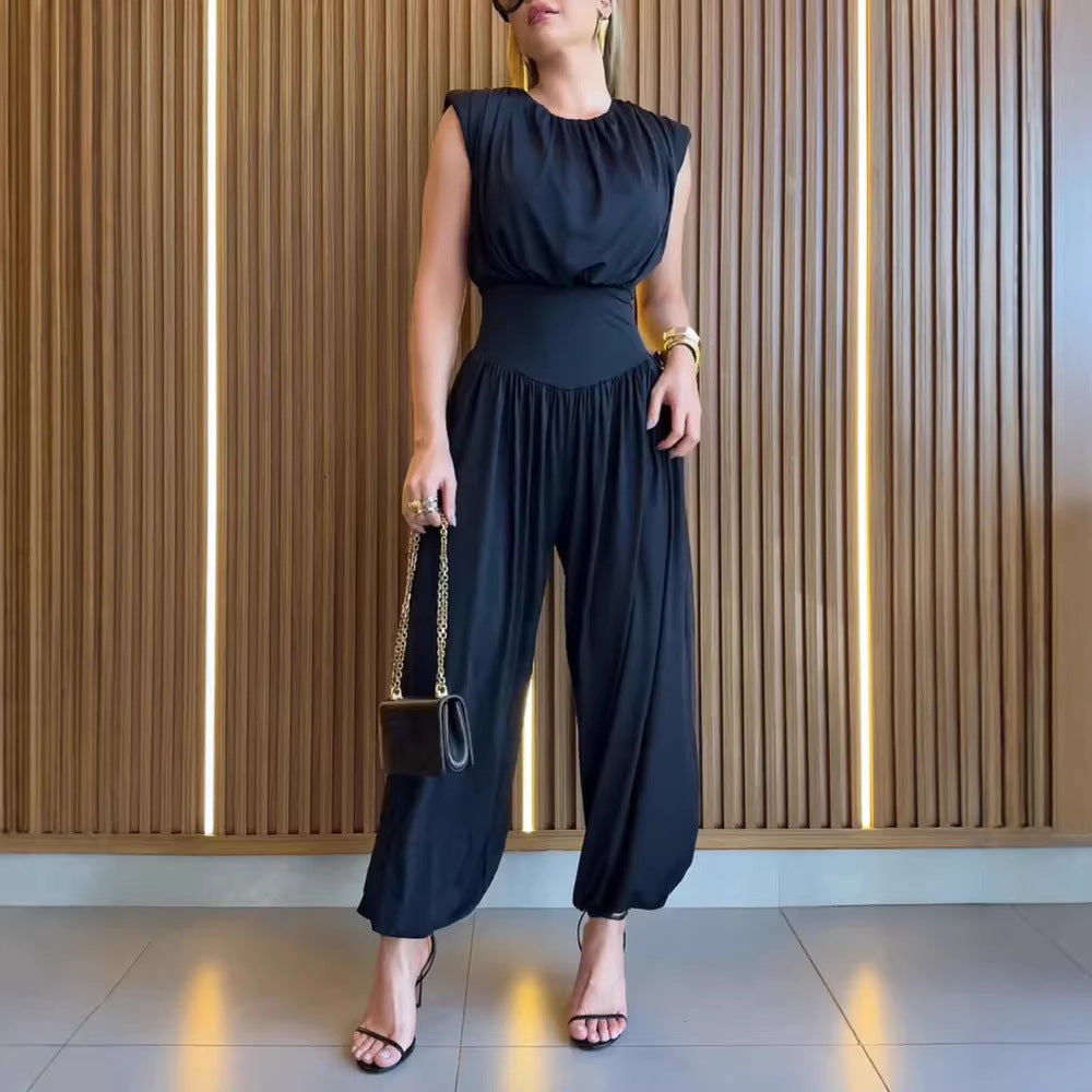 Printed Wide-Leg Jumpsuit