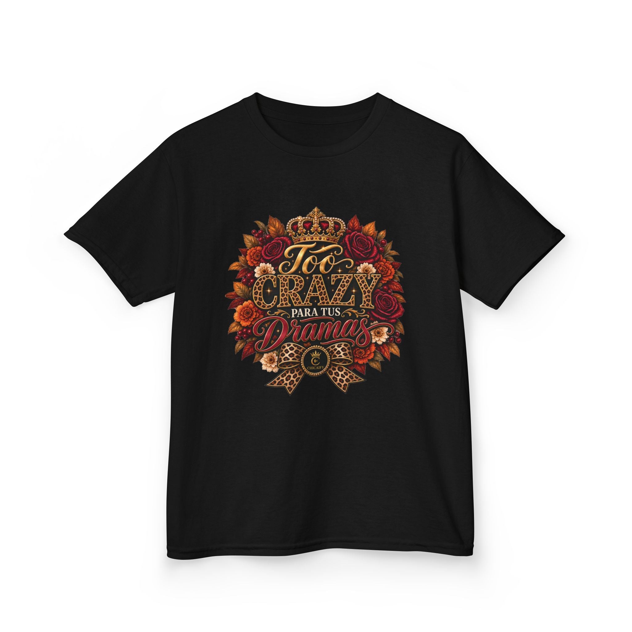 Too Crazy Para Tus Dramas – Jaguar Edition | Kids Heavy Cotton™ Tee