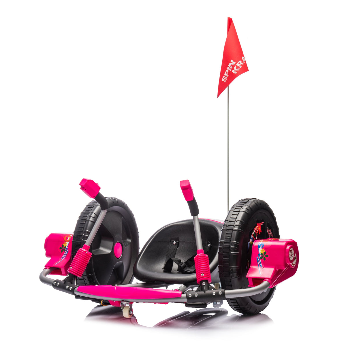 12V Kids' Electric Spin Ride-On Toy | Pink