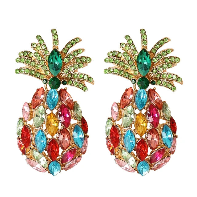 Crystal Drop Statement Earrings