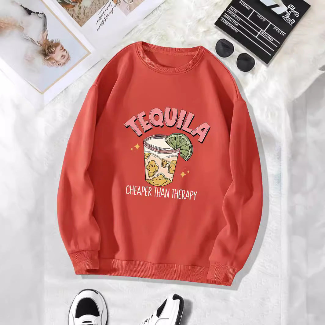 Tequila Lemon Graphic Fleece Sweatshirt