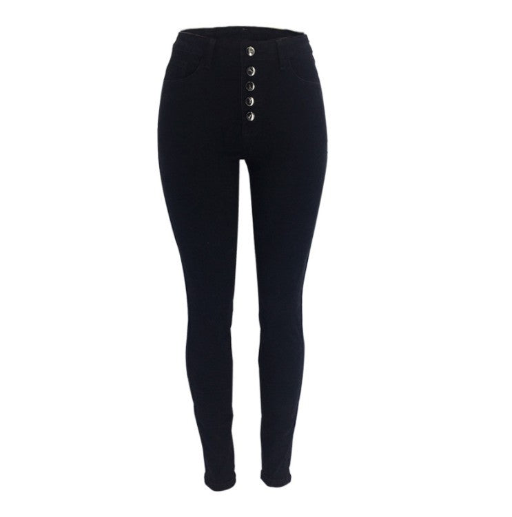 High-Rise Stretch Slim-Fit Jeans
