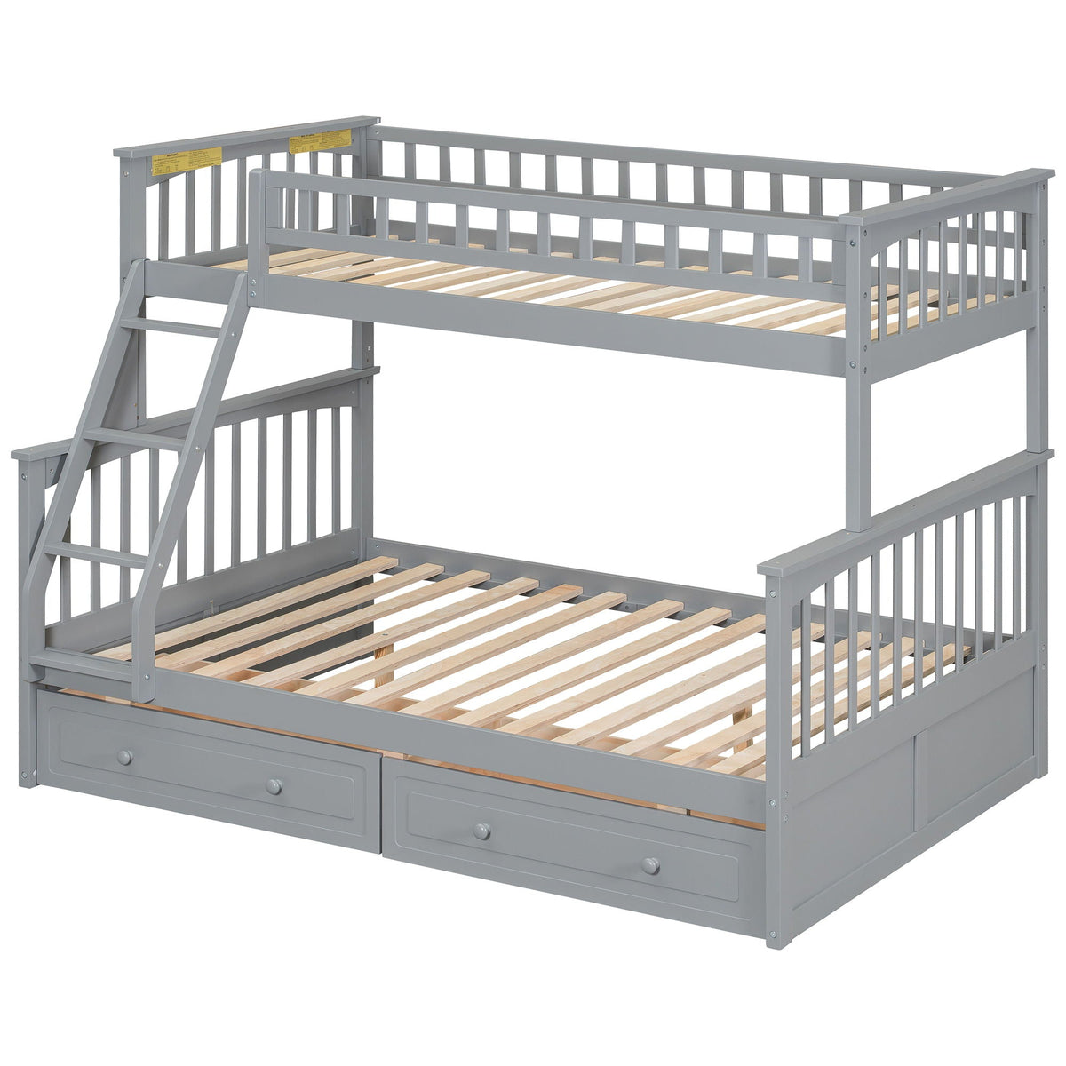 Convertible Storage Bunk Bed with Drawers - Twin Over Full