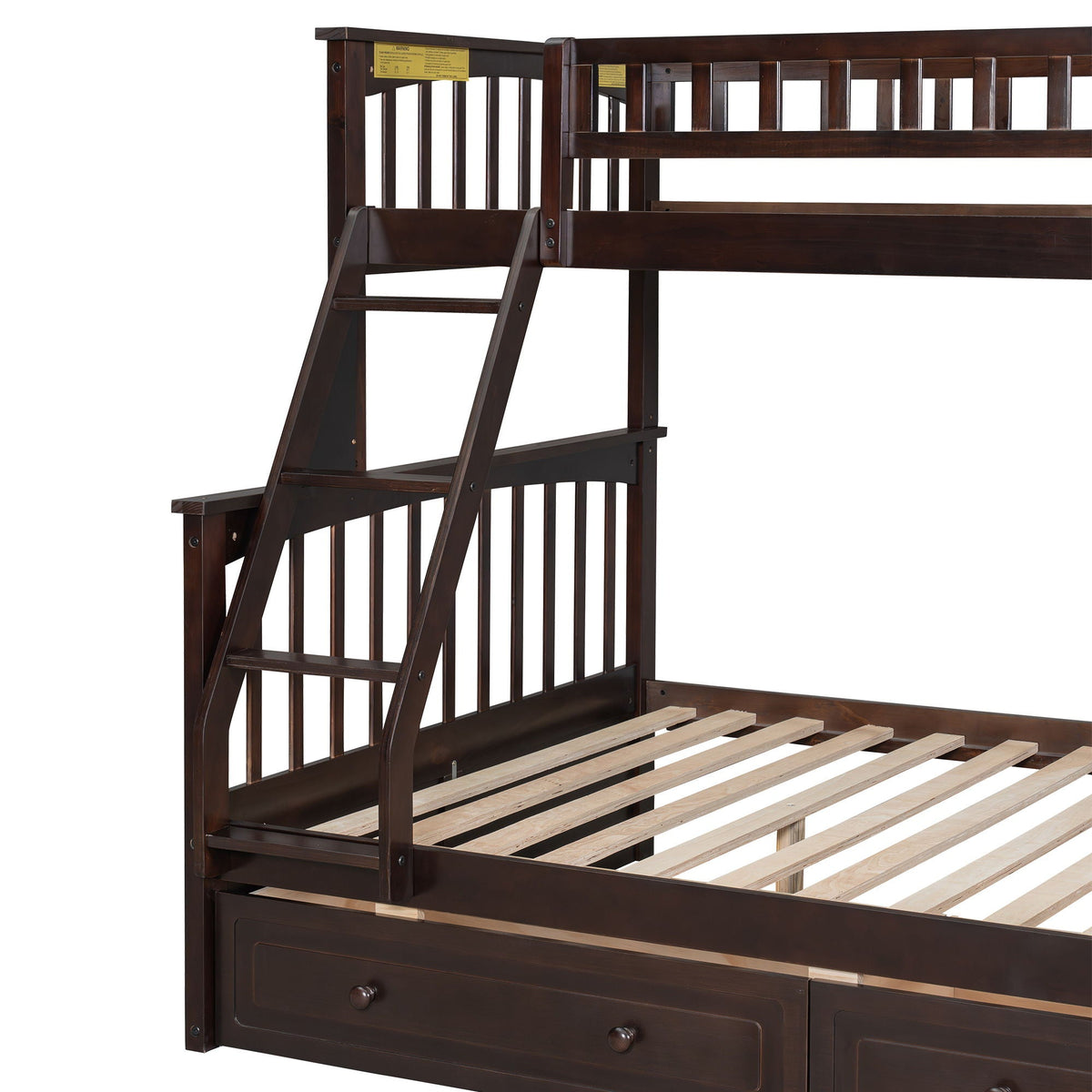 Convertible Storage Bunk Bed with Drawers - Twin Over Full