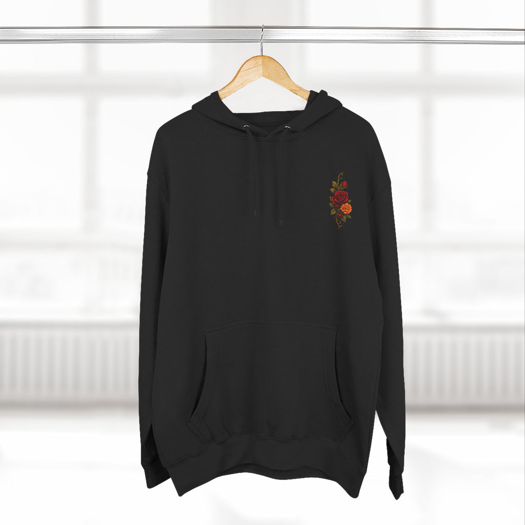 Hoodie — 'Confidentemente Única' Day of the Dead Sugar Skull Floral Hoodie