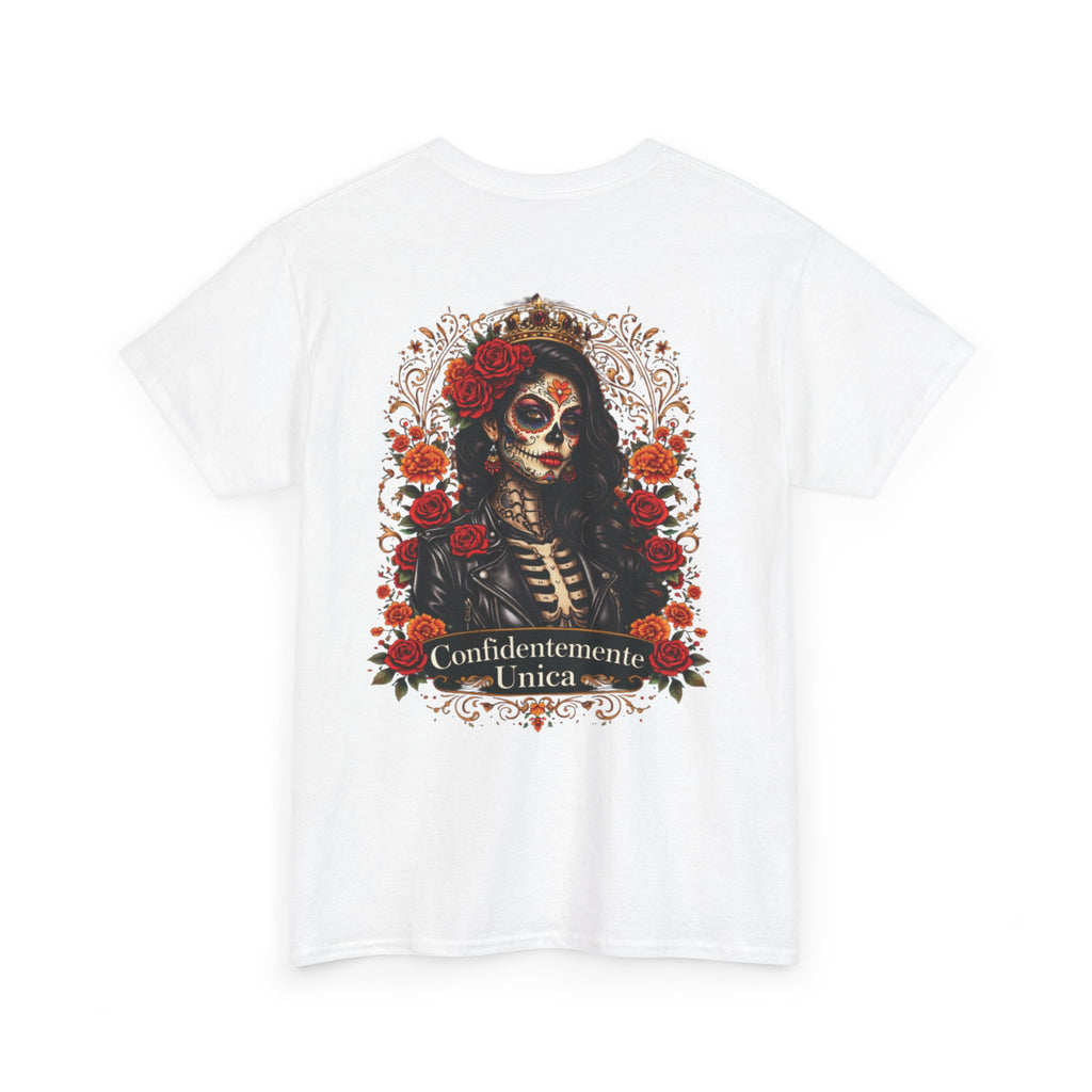 "Confidentemente Única" Floral Graphic T‑Shirt