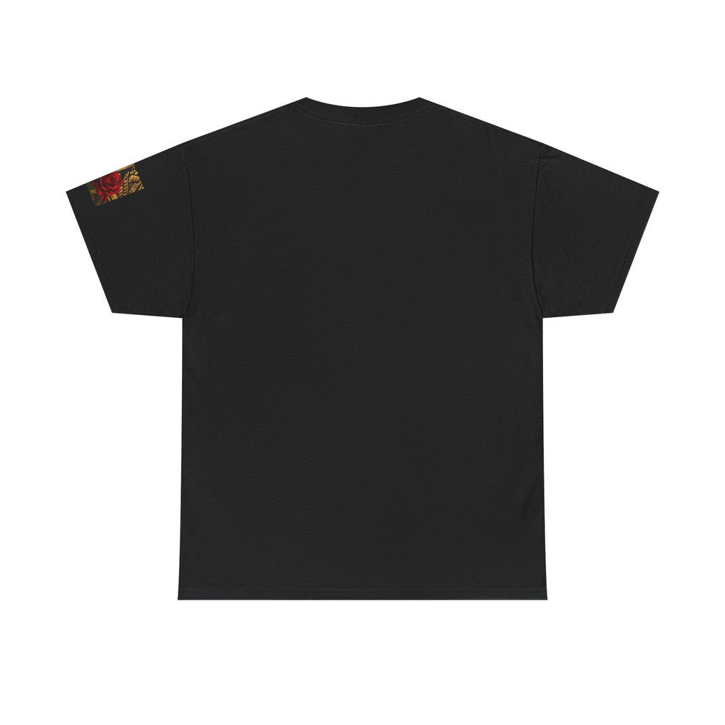 Reina Azteca T‑Shirt — Aztec Sunstone & Rose Graphic Tee —