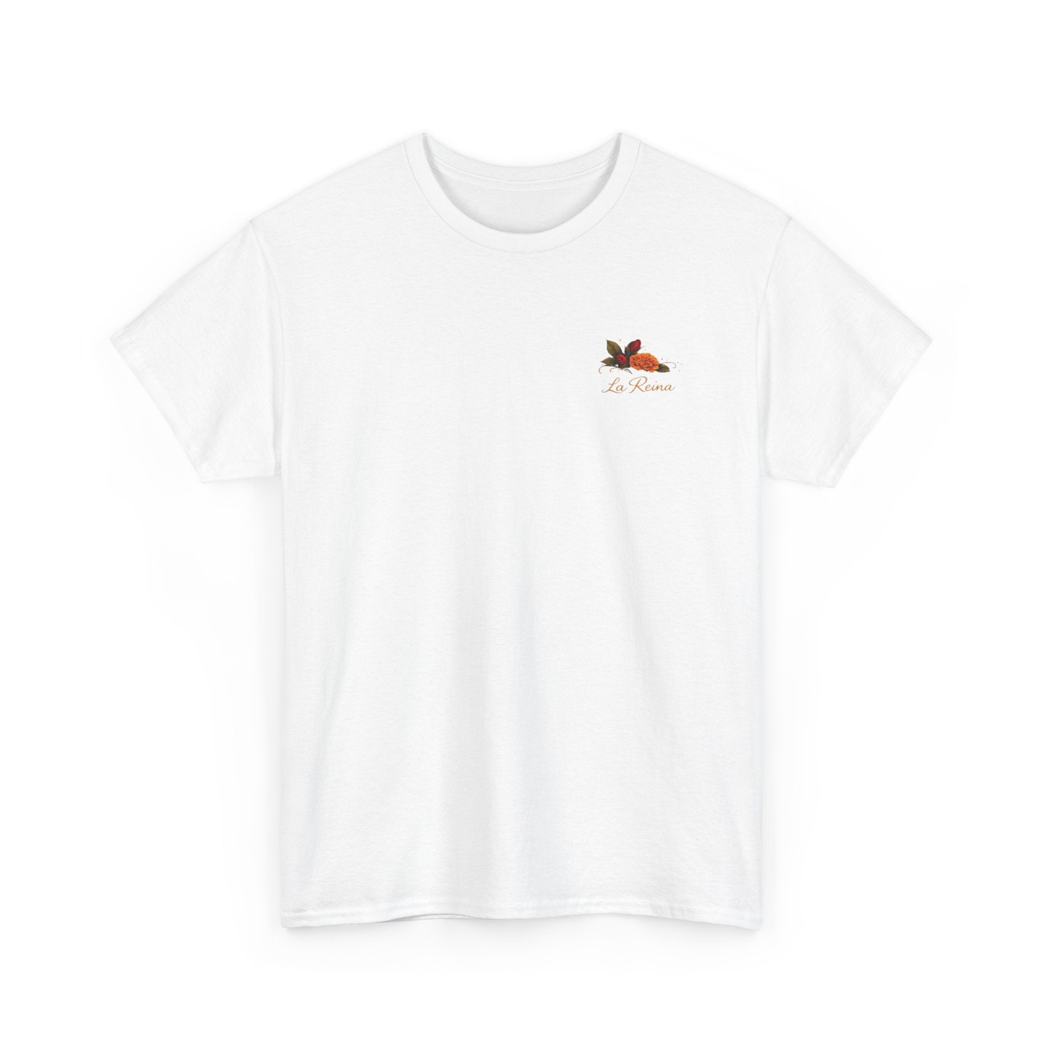 Graphic Tee — “Con la Fuerza de una Reina” Crown & Rose T-Shirt