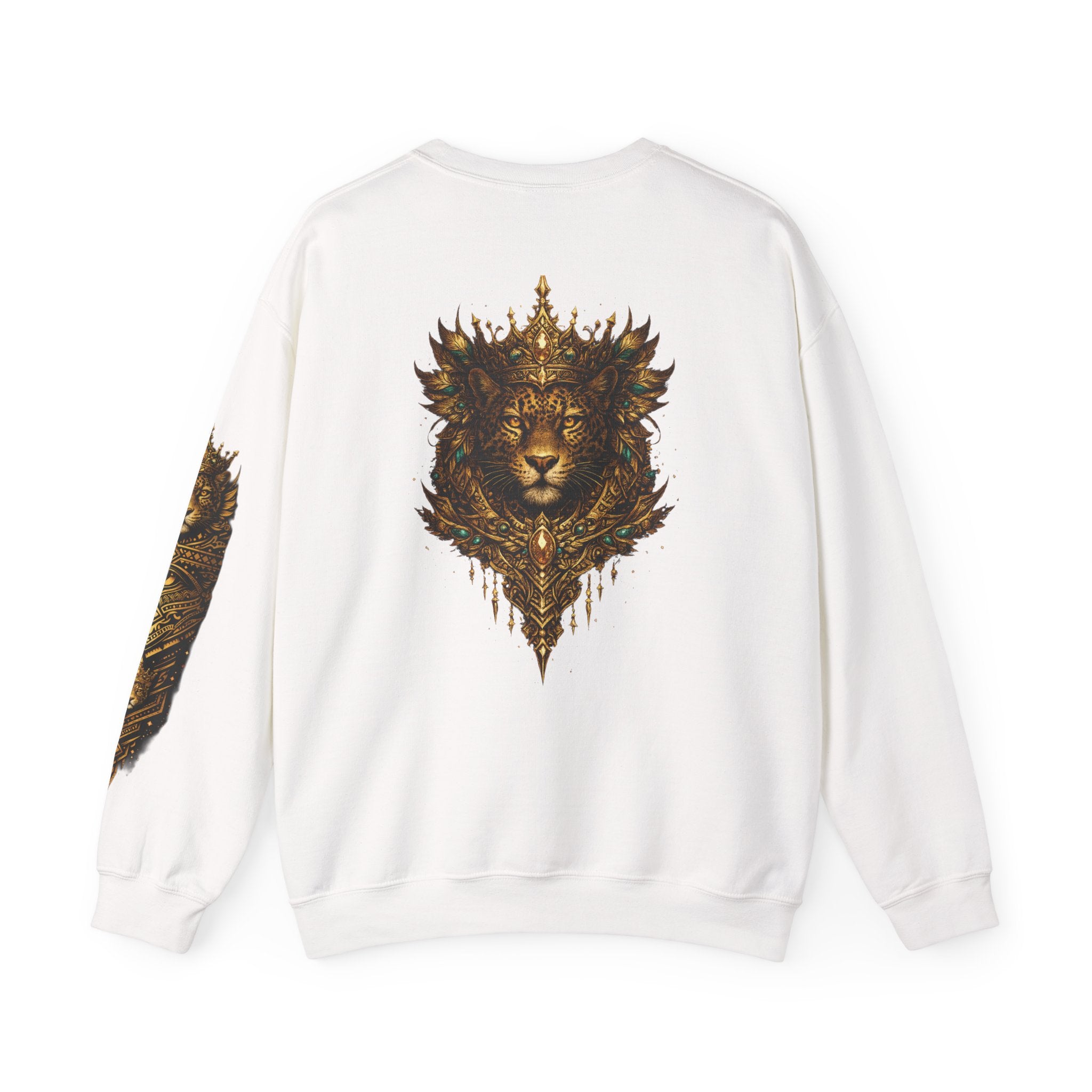 Golden Crowned Jaguar Crewneck Sweatshirt