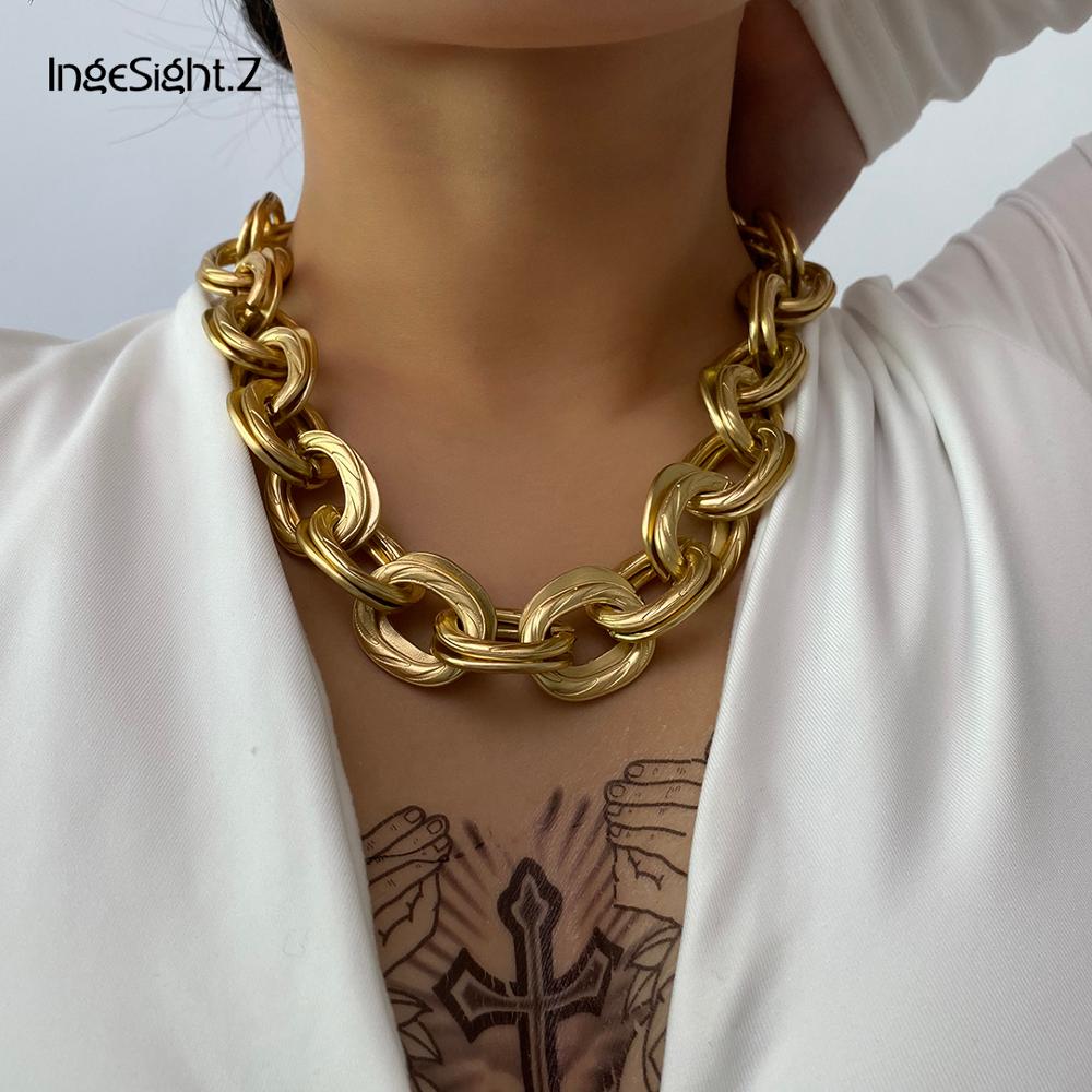 Chunky Curb Chain Choker Necklace